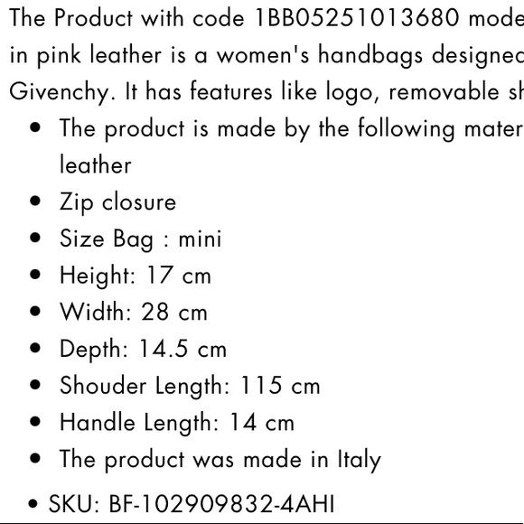 Givenchy mini pink pandora bag - Picture 9 of 9